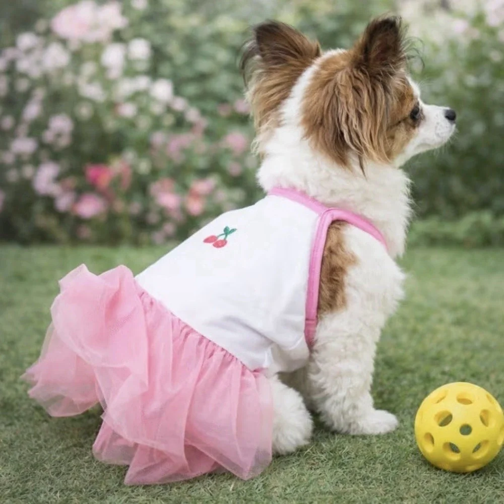 Pet Dog Cat Slip Dress Summer Cute Puppies Outwear‎ Size Medium